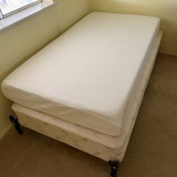 Twin Size Bed Frame With Box Spring No Mattress 