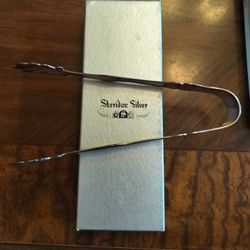 Sheridon Silver Ice Tongs