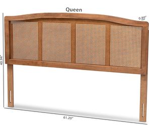 Queen Rattan / Cane Headboard Mid Century Modern - $80 OBO
