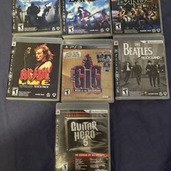 PS3 Rock Band Games Bundles Of 7