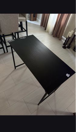 black 40 inch desk