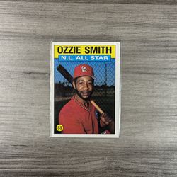 Ozzie Smith N.L All Star Baseball Card