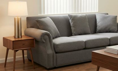 Living Spaces Gray 3-Seat Sofa — $150 OBO 🛋️ Delivery Available
