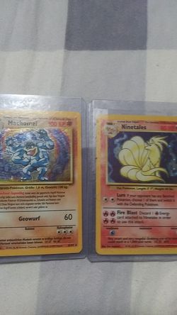 First edition 1995 Machamp and Ninetales basic