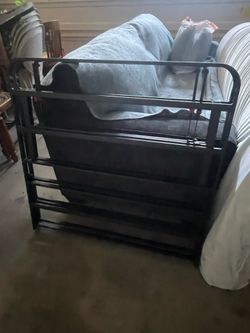 Heavy duty twin bed frame folding