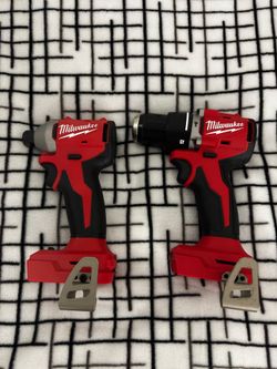 Milwaukee Brushless M18 Impact Driver & Hammer Drill Set Only Tools