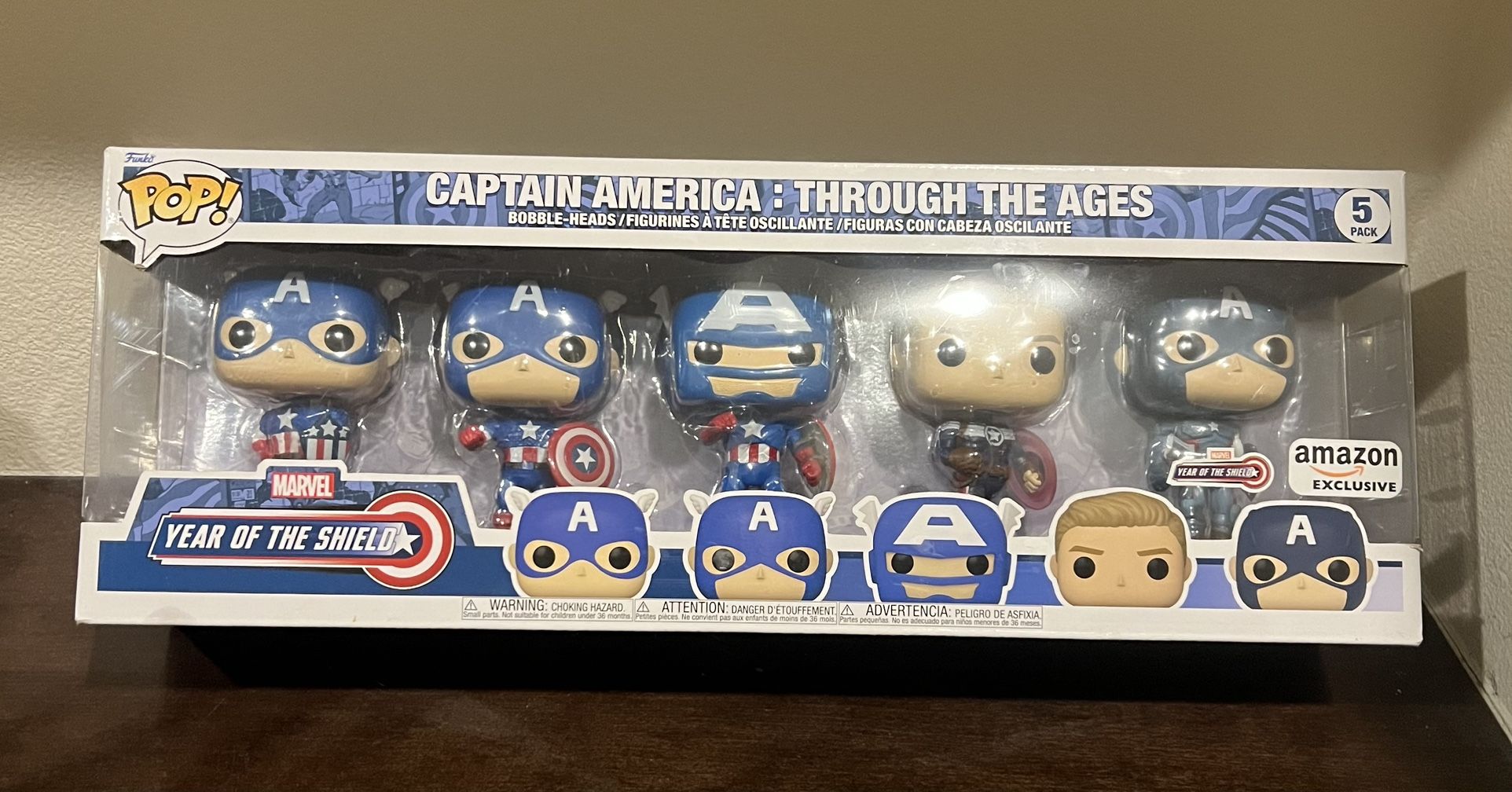 Exclusive Funko Pop Captain America:Through The Ages