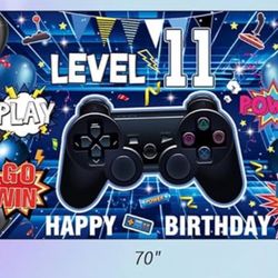 Level Up 11 Birthday Banner 