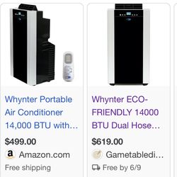 Portable Indoor Air Conditioner With Remote