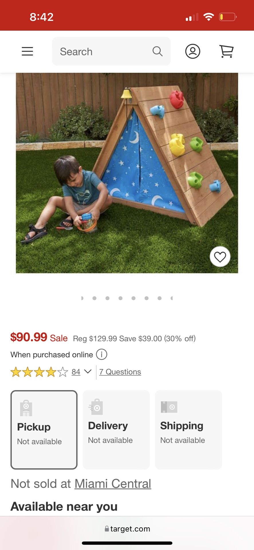 KidKraft A-Frame Hideaway & Climber Tent