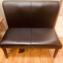 Black 2-Seat Loveseat/Bench