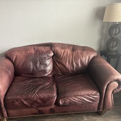  Custom made Leather couch