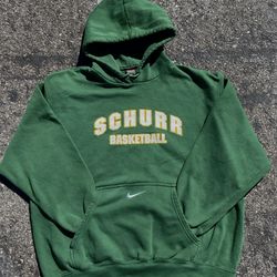 Green Nike team basketball hoodie