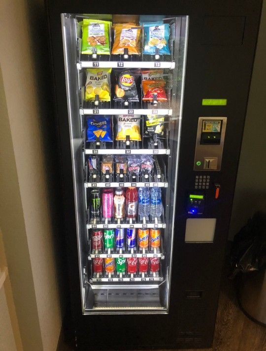 Jofemar Beverages/Snacks Combo Machine With Card Reader for Sale in