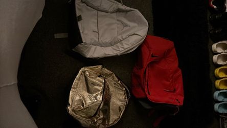 nike, jordan, gold backpacks