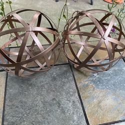 Metal Garden Spheres 