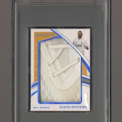 2021 Immaculate Karin Benzema Laces Memorabilia 1/1 PSA 8