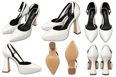 Jenn Ardor white pointed heel
