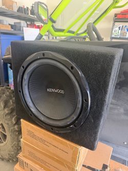 Kenwood 12” Subwoofer w/Box 1200Watt 4ohm