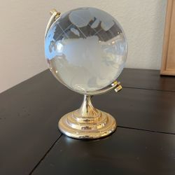 Glass & Gold Globe Table Decoration