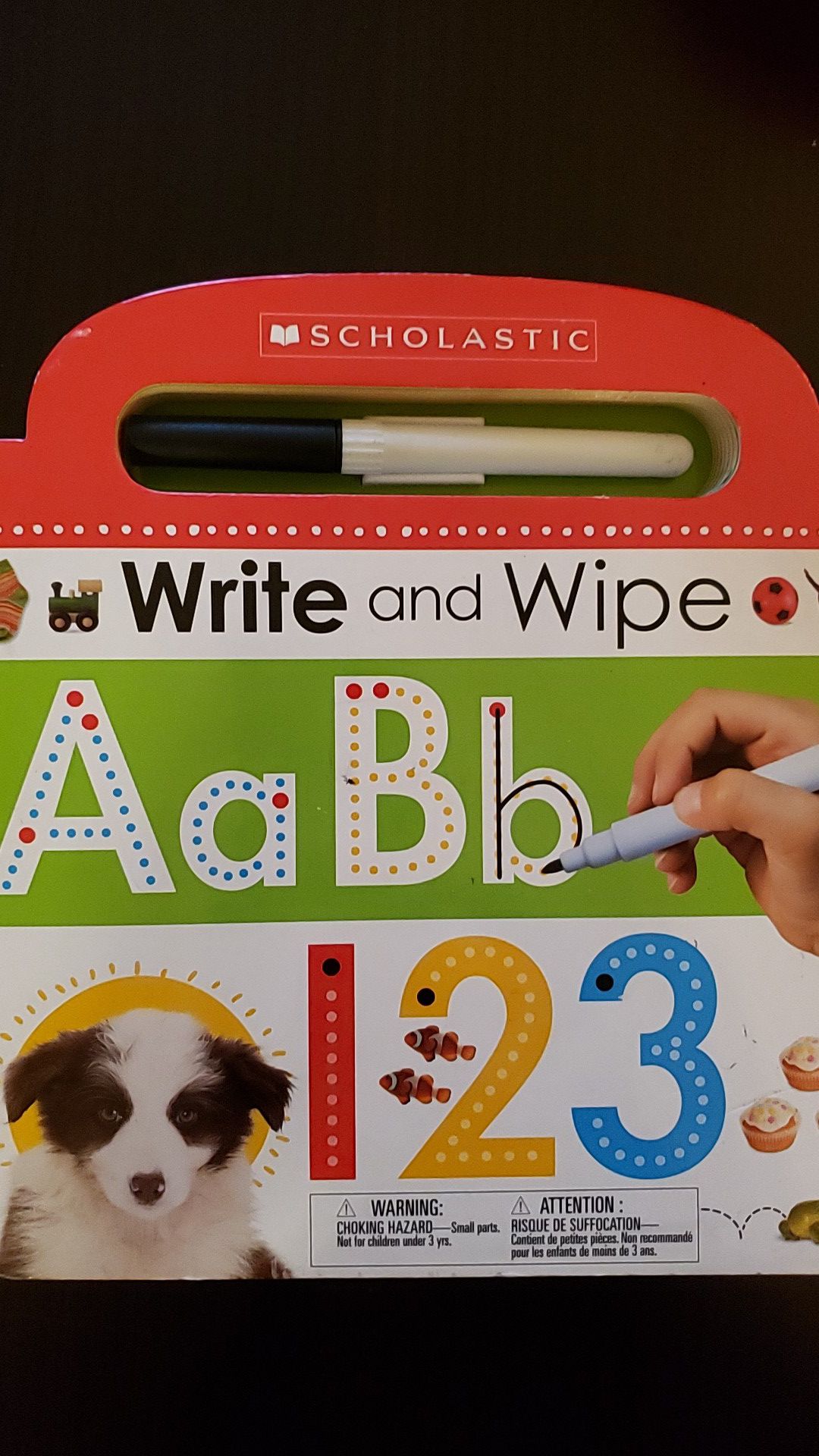 Scholastic Write n Wipe ABC 123