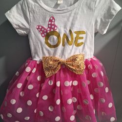 Minnie Mouse 1st Birthday Dress *Vestido