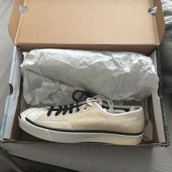 New Converse Jack Purcell Ox Size 10 White/Black