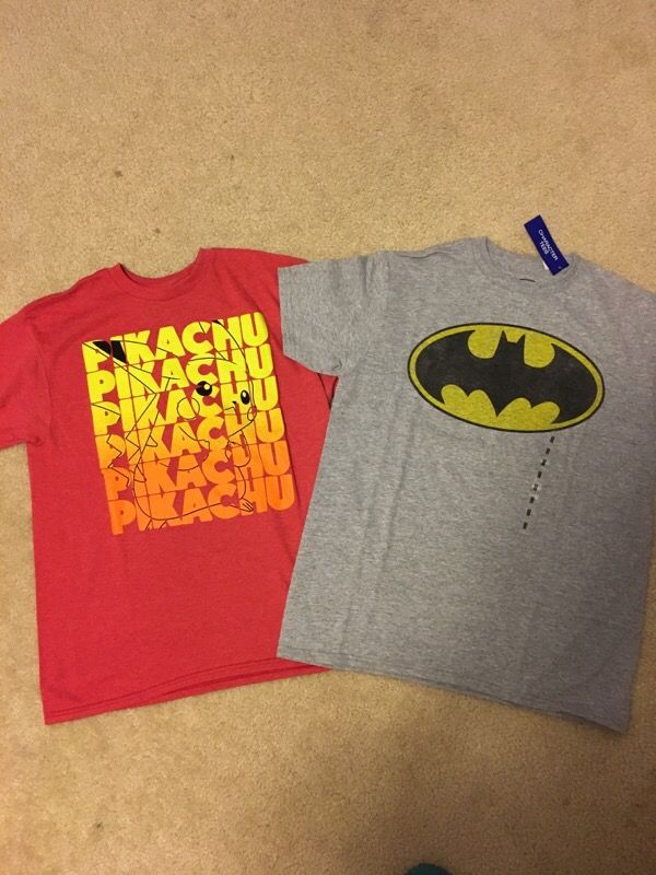 Pokémon and Batman Tshirt bundle