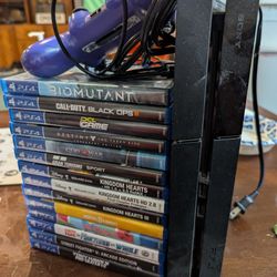 PS4 + 14 Games -- Great Condition