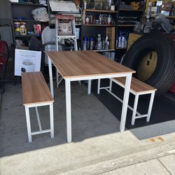 3 Bench dining table