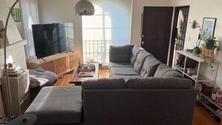Living Spaces couch w/ pull out bed