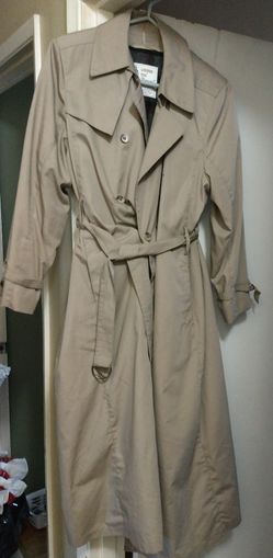 London Fog lined rain coat