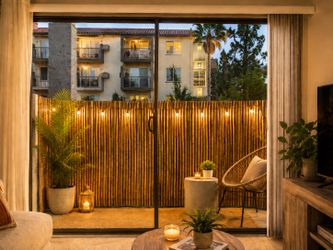 Natural Bamboo Privacy Screen Tiki Decor Fence Panel Patio, Balcony & Garden Decor 6x6’ Large
