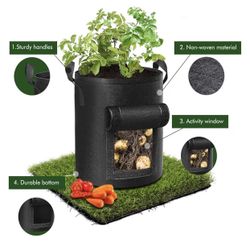 5-Pack 10 Gallon Potato Grow Bags 