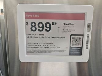 Frigidaire 20cuf new en caja