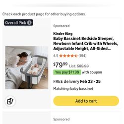 Kinder King Bassinet 