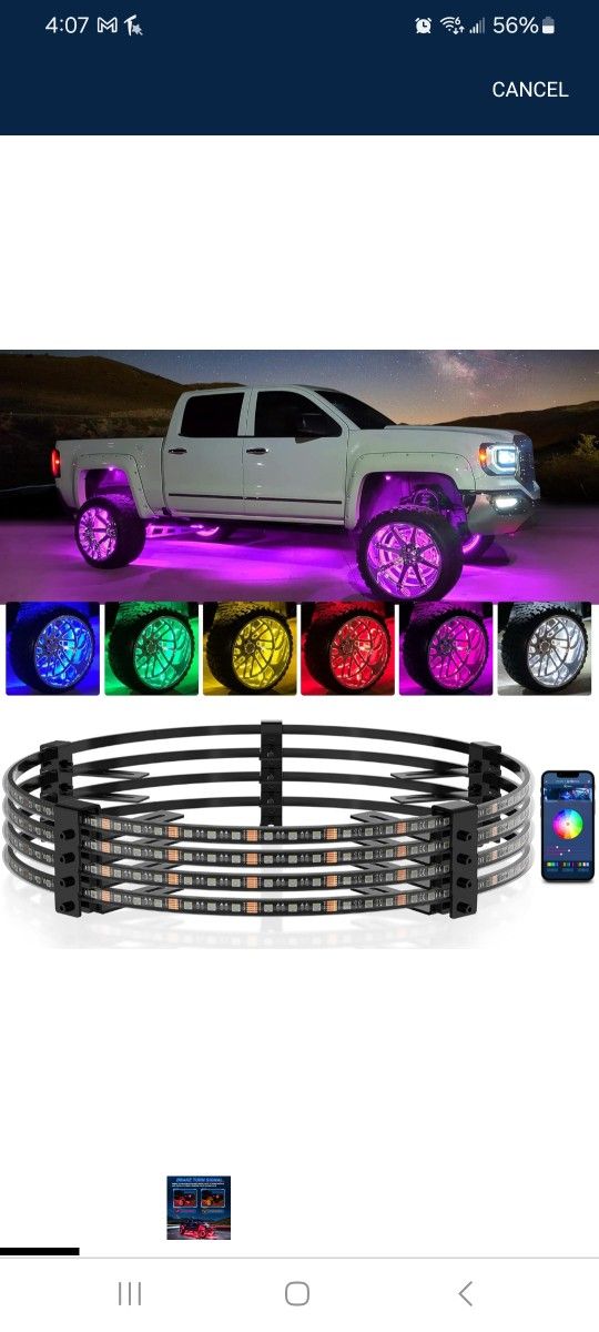 Led Wheel Ring Lights Kit