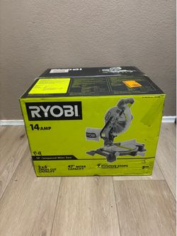 RYOBI 14 Amp Corded 10 in. Compound Miter Saw with LED Cutline Indicator
