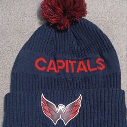Washington Capitals Beanie Winter Cap Hat Blue Red Ovechkin Wilson New No Tags 
