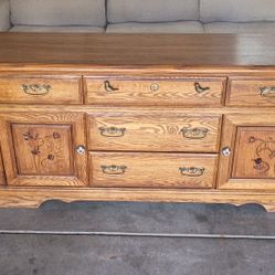 Vintage "American Drew" Solid Oak Dresser