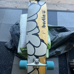 Bustin Complex 7 Ply Maple Longboard Long Board Skateboard L42” W8.3” WB 28” Brooklyn NYC GullWing Mission 1 Trucks 84a Tires Barely Used