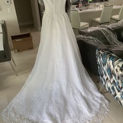 White wedding dress