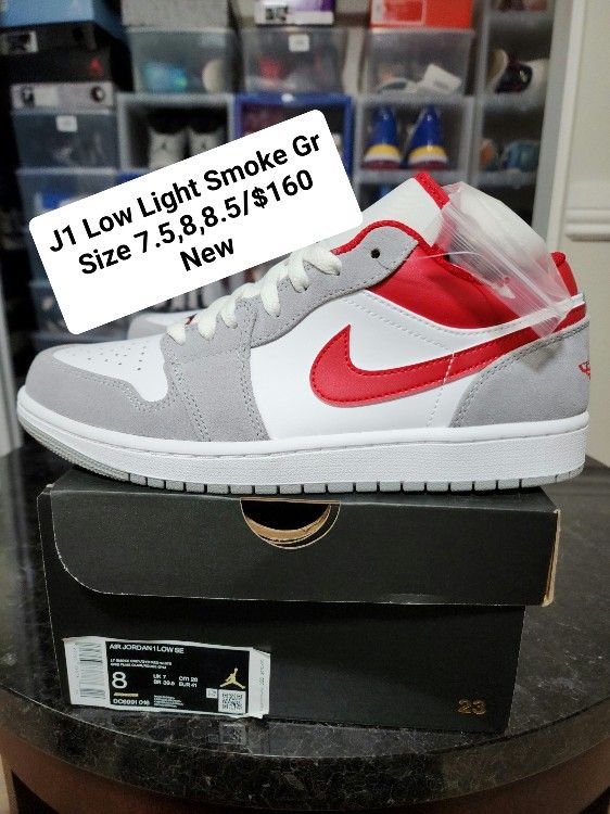 Air Jordan 1 Low Light Smoke Gray