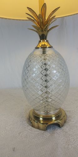 Vintage Waterfor cristal pineapple table lamp