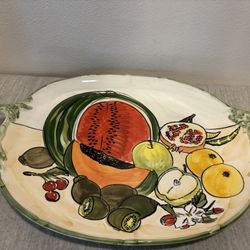 XXL Party Serving Tray - Thanksgiving - Italian Kitchen Home Decor - fruit cheese - Simi Valley 