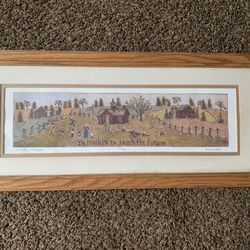 Frame Print "Country School Yard" by Jay Wennersten
