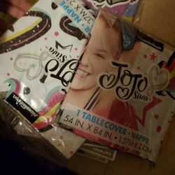 Jojo Siwa Banner And Two Table Cloths