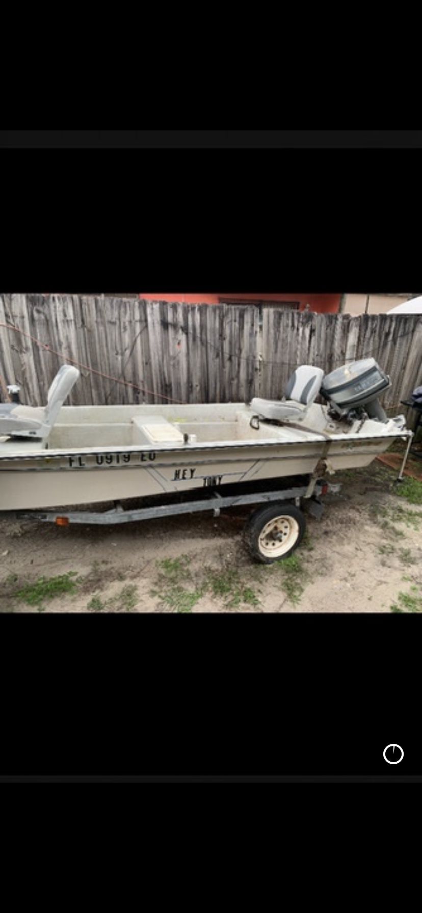 13’ Boat With Title And Trailer 