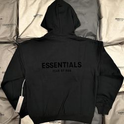 🔥 Fear of God Essentials Hoodie – Black “Stretch Limo” FW22 Brand New | 100% Authentic | Comes with Tags + Dust Bag