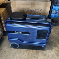 Brand-New Electric Suitcase, Smart Rideable Suitcase Equipped with a TSA-compliant(Blue)